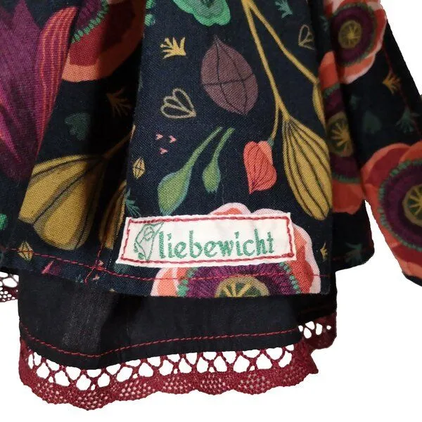 liebewicht liebewicht Faltenrock Rock'On "Juwelenwäldchen", Bunt/rot, – Produktbild 4 von 4