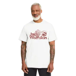 Jack Wolfskin Jack Wolfskin Brand T-shirt Men T-Shirt aus Bio-Baumwolle Herren L grey – Produktbild 1 von 1