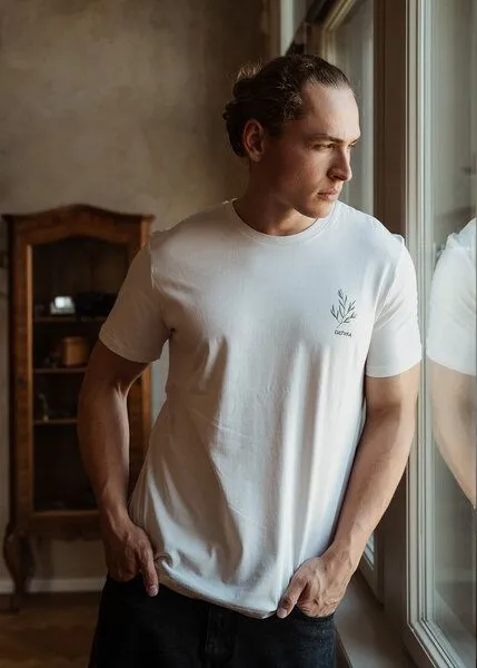 Kultgut Kultgut NEW Upcycling Generation- Artdesign - Bioshirt / Cultura, Hellbeige, – Produktbild 3 von 4