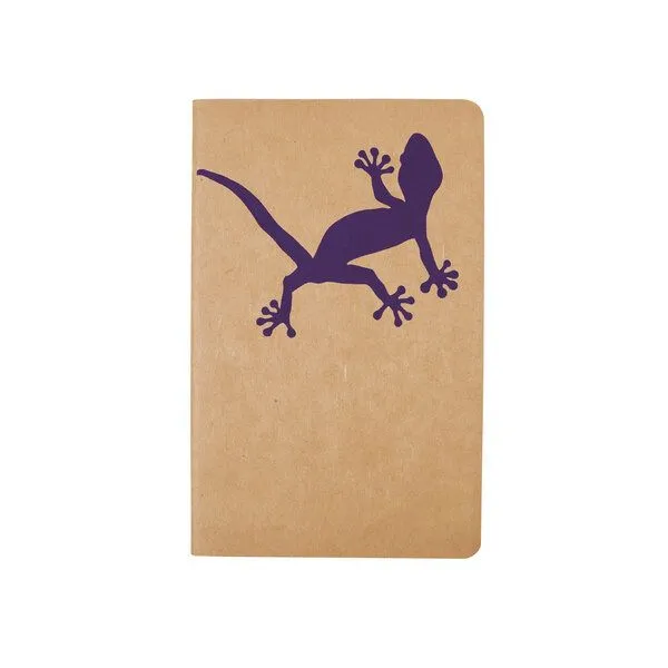 HANDGEDRUCKT HANDGEDRUCKT "Gecko" NOTIZHEFT DIN A6 liniert – Produktbild 2 von 4