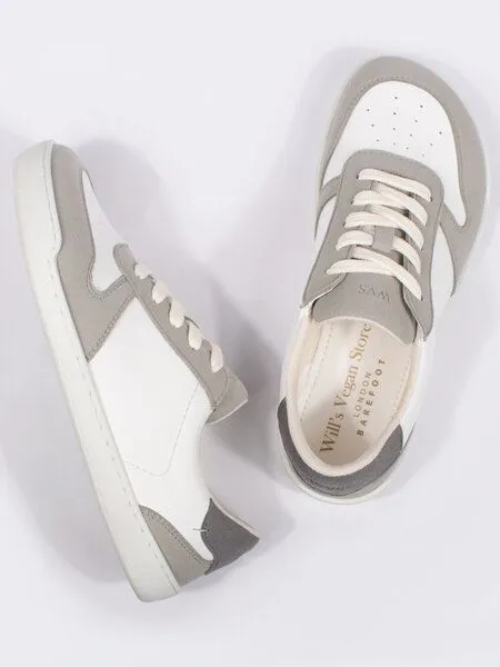 Will's Vegan Store Will's Vegan Store Barfuß-Sneaker, Weiß & grau, – Produktbild 3 von 4