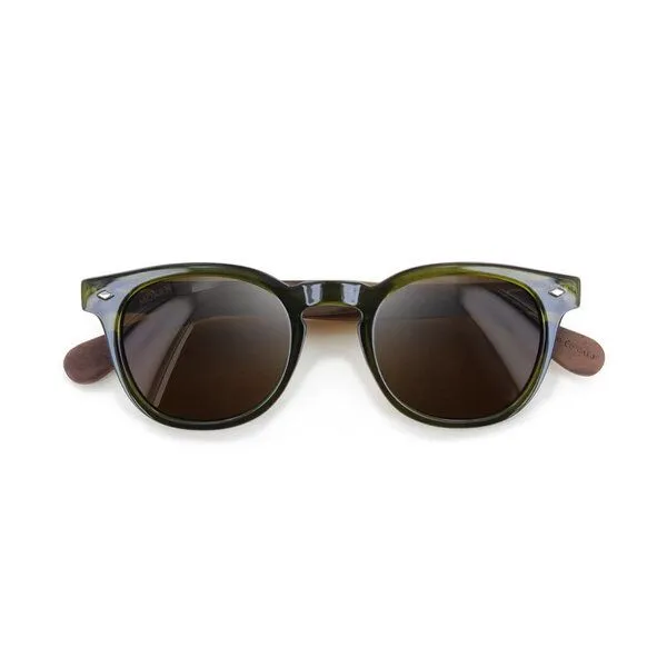Moken Moken Sonnenbrille Woody Polarized, Grün - braun, – Produktbild 2 von 2