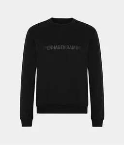 Copenhagen Bamboo Schwarzes Sweatshirt aus Bambus mit Logo – Produktbild 1 von 1