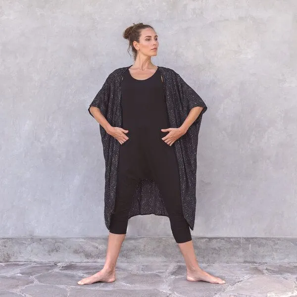 Jaya Jaya TORI - Damen - lockerer Jumpsuit für Yoga und Freizeit aus Tencel-Biobaumwoll-Mix, Black, – Produktbild 2 von 2