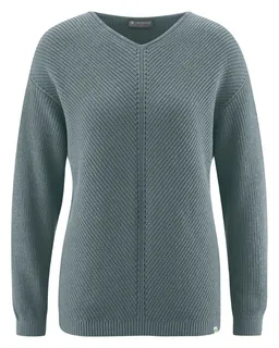 HempAge Hempage Damen vegan Pullover Timeless Titanium – Produktbild 1 von 1