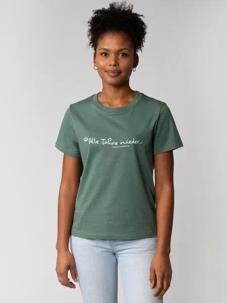 watapparel watapparel T-Shirt Frauen Alle Jahre wieder, Green bay, – Produktbild 2 von 2