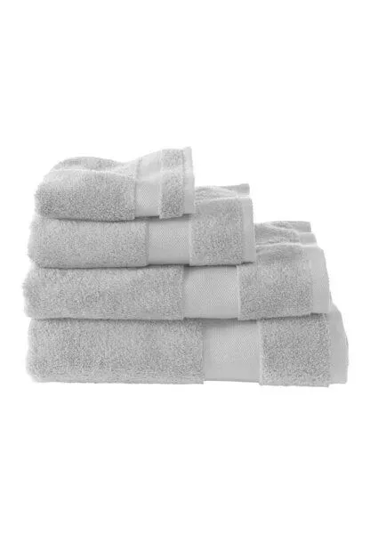 hessnatur hessnatur Frottier Handtuch aus reiner Bio-Baumwolle, Kieselgrau, – Produktbild 3 von 4