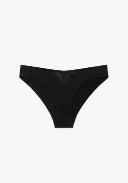 Lovjoi Lovjoi Slip BABIANA aus Biobaumwolle und regenerierter Spitze – Produktbild 1 von 1