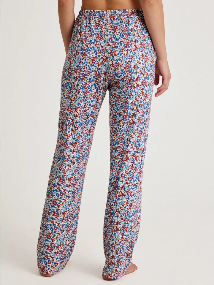 CALIDA CALIDA Pyjamahose Season Special Damen (1-tlg) seidig weich, elastisch und formstabil, Blau, – Produktbild 3 von 5