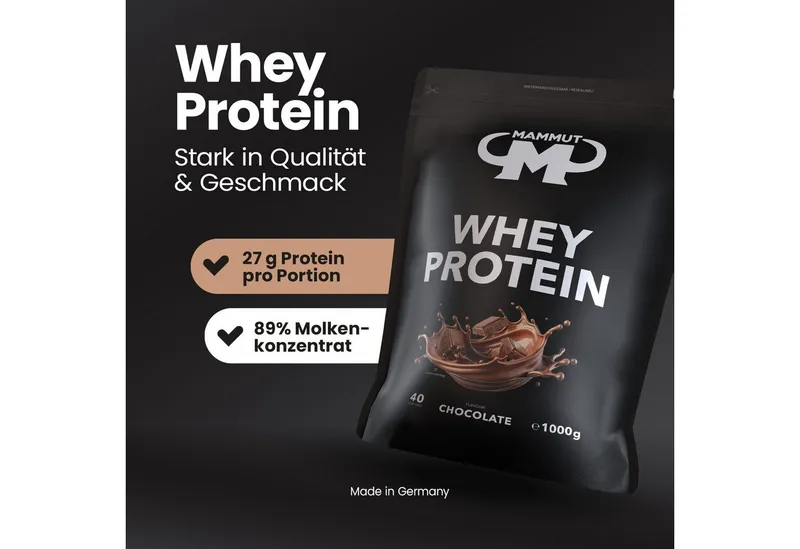 Mammut Nutrition Mammut Nutrition Whey Protein 1000 g Schokolade – Produktbild 4 von 6