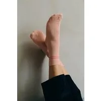 Jutelaune Jutelaune Peachy Stripe Socks - GRS und OEKO-TEX Zertifizierungen – Produktbild 1 von 1