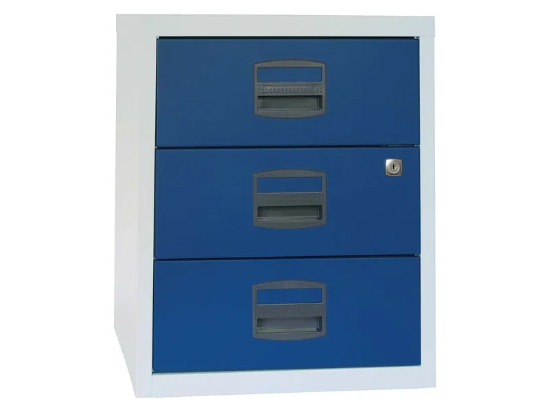 BISLEY Home BISLEY Home Rollcontainer 3 Schübe, Grau/blau, – Produktbild 1 von 1