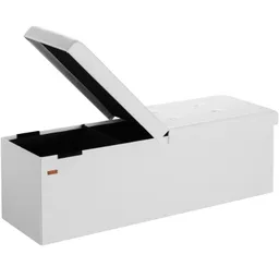 Casaria® Sitzbank Weiß 115x38x38cm mit Klappdeckel – Produktbild 1 von 1