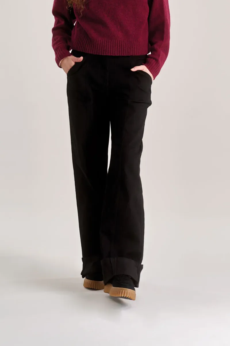 KOMODO KOMODO Damen vegan Hose Rose Schwarz, Schwarz, – Produktbild 1 von 1