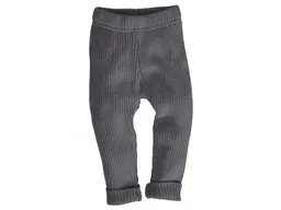 HANS NATUR Baby und Kinder Leggings Bio-Baumwolle Strick dunkelgrau melange Gr.74/80 – Produktbild 1 von 1