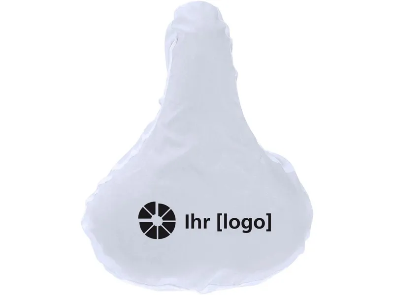Fahrradsattel-Schoner aus 100 % Recycling-Polyester weiß – Produktbild 1 von 1