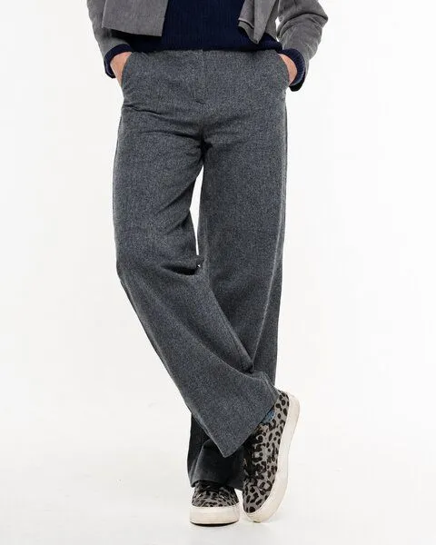 Alma & Lovis Alma & Lovis Twill-Businesshose aus 100% Organic Cotton | Business Pants, Grey (grau), – Produktbild 1 von 4