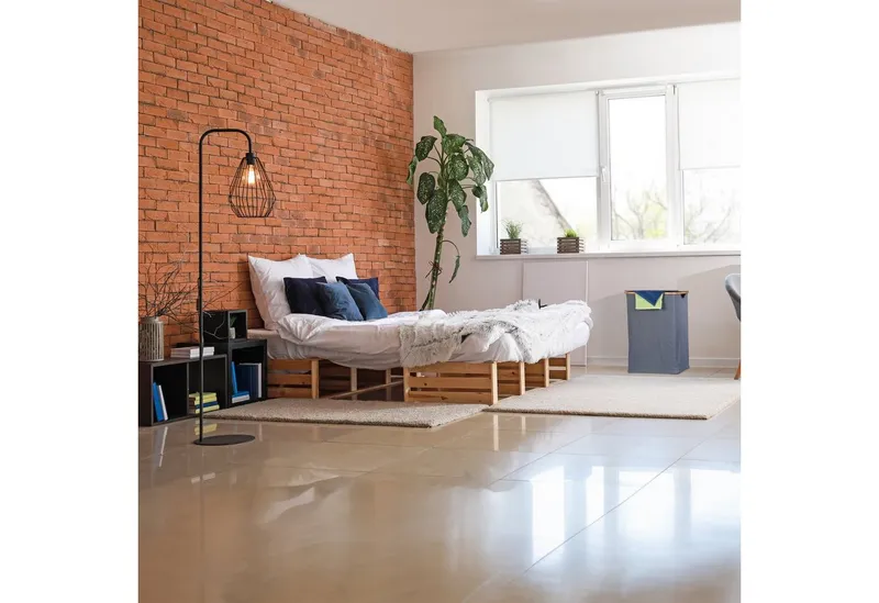 RELAXDAYS RELAXDAYS Wäschekorb mit Deckel 105 l (1 St), Braun|grau, – Produktbild 5 von 5