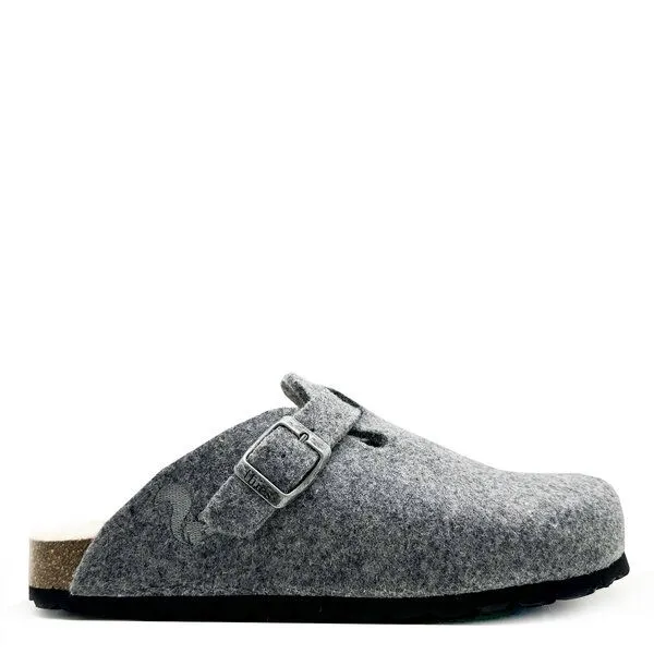 thies Recycled Wool Clog "thies ®" aus recycelter, zertifizierter Wolle, Light grey (hellgrau), – Produktbild 1 von 4
