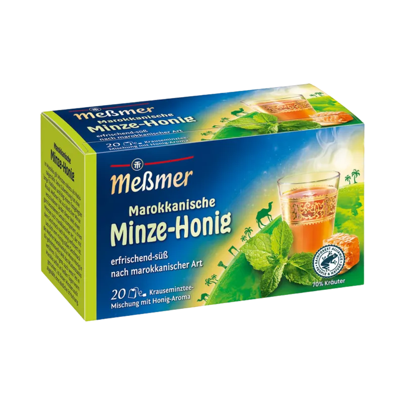 Meßmer Meßmer Marrokanische MinzeHonig, Kräutertee, Teebeutel im Kuvert, 2. Entnahmefach/displaytauglich, 40g – Produktbild 1 von 1