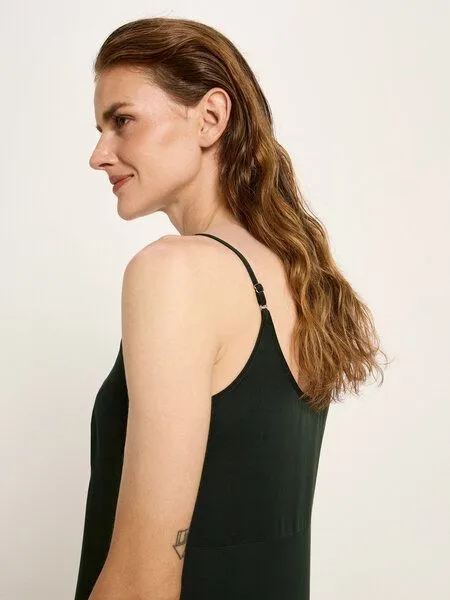 LANIUS LANIUS Trägerkleid aus TENCEL Lyocell, Forest, – Produktbild 4 von 4