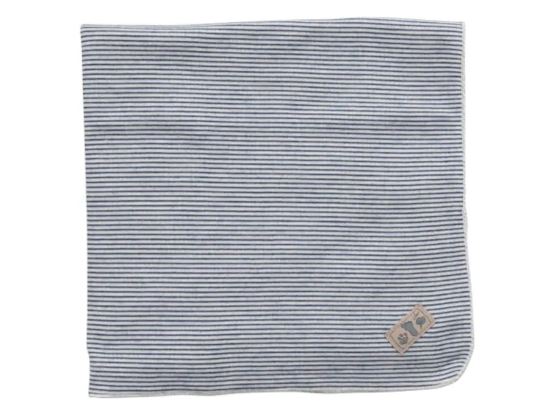 Lilano Lilano Babydecke Bio-Merinowolle Seide Maße 80 x 90 cm, Blau, – Produktbild 2 von 2