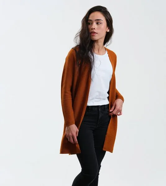 Gary Mash GARY MASH Cardigan Libby aus Feinstrick, Toffee (braun), – Produktbild 1 von 4