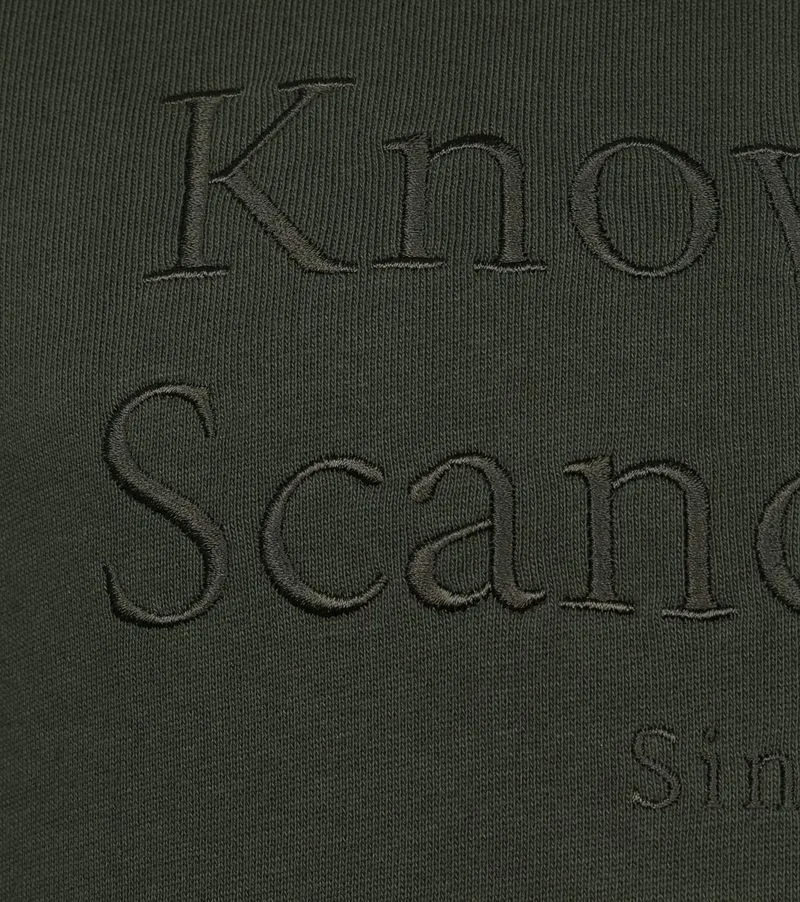 KnowledgeCotton Apparel KnowledgeCotton Apparel Pullover Elm Dunkelgrun - Größe XL, Grün, – Produktbild 3 von 3