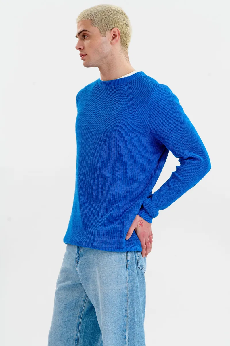 KOMODO KOMODO Herren vegan Pullover Herren Nebel Blau, Blau, – Produktbild 1 von 2