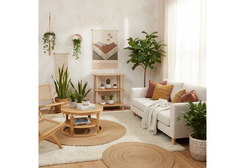 RELAXDAYS RELAXDAYS Standregal mit 3 Ebenen, 1-tlg., Beige|braun, – Produktbild 3 von 5
