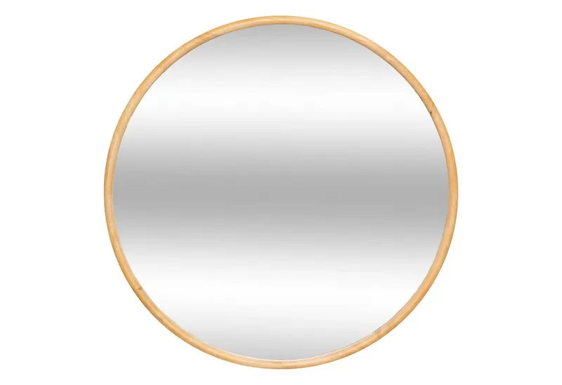 Atmosphera Créateur d'intérieur Wandspiegel Wandspiegel KIM im Holzrahmen, Ø 75 cm, Beige, – Produktbild 2 von 4