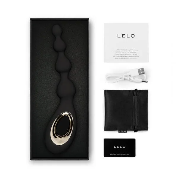 LELO Analvibrator mit Perlen - LELO SORAYA Beads, Schwarz, – Produktbild 3 von 4