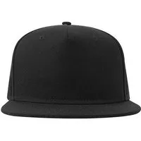 Atlantis Headwear Atlantis Headwear Atlantis recycelte Flat-Cap mit Kunststoffverschluss, Schwarz, – Produktbild 1 von 1