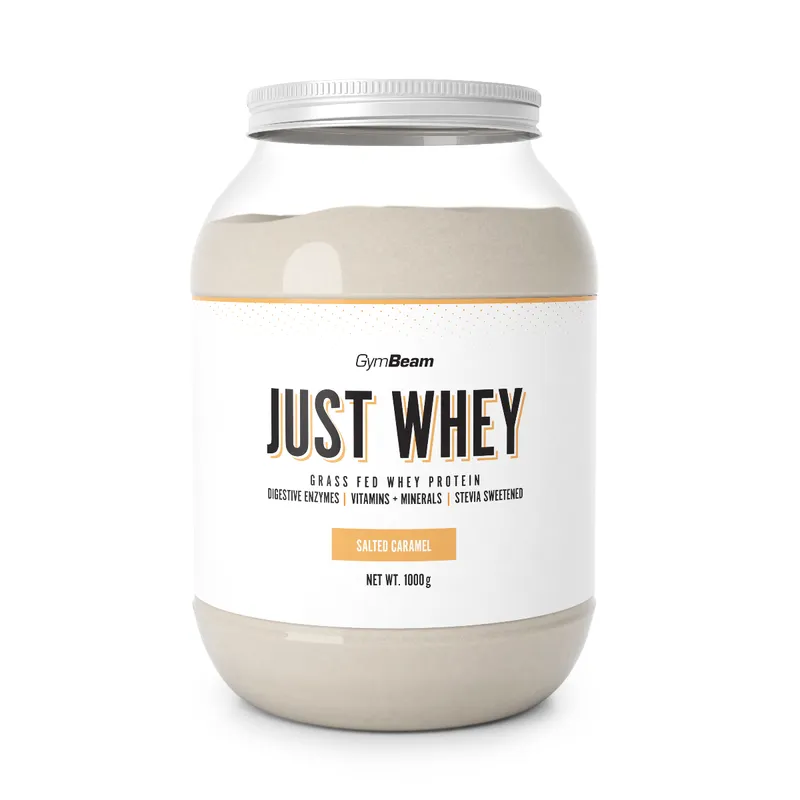 GymBeam GymBeam Just Whey Molkenprotein aus Weidemilch 1000 g Salted Caramel – Produktbild 1 von 1
