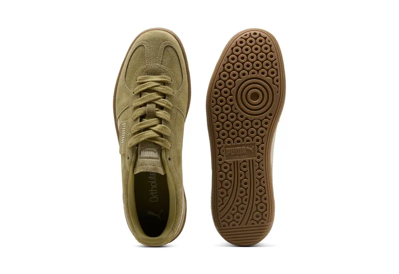Puma Puma PALERMO Sneaker für Alltag, aus Leder, mit Schnürverschluss, Braun, – Produktbild 4 von 5