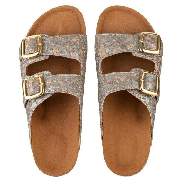 Kork-Deko Kork-Deko Damen Slipper aus Kork - Größe EU 36 – 41 (Damen) | grau-silber-gold – Produktbild 4 von 4