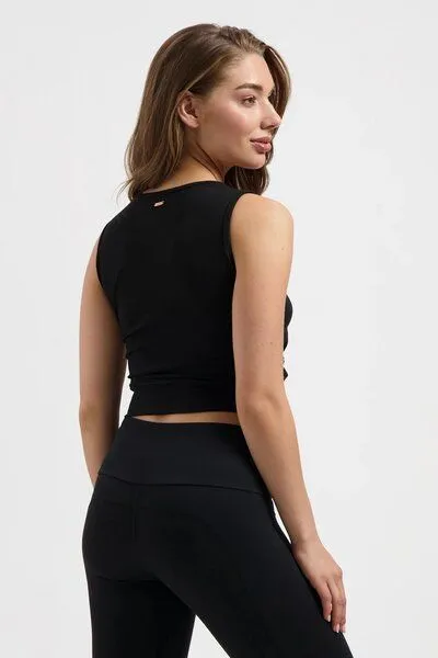 Urban Goddess Urban Goddess Veyra Knot Yoga Tank, Onyx black (schwarz), – Produktbild 3 von 4