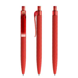 prodir prodir® Druckkugelschreiber QS01 Soft Touch PRT Push, blaue Mine, rot, Rot, – Produktbild 1 von 1