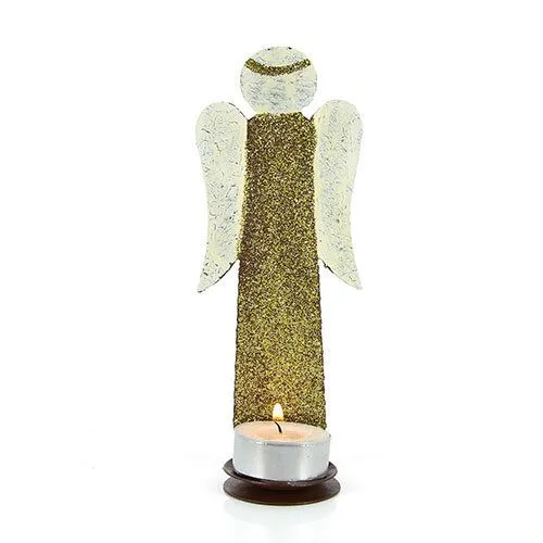 Mitienda Shop Mitienda Shop Teelichthalter Engel, Weihnachtsdeko, Gold, – Produktbild 2 von 2