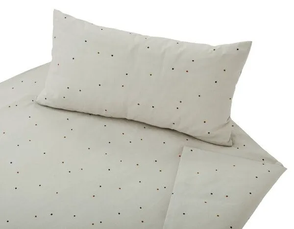 Cotonea Cotonea Bio-Bettwäsche Dancing Dots, Design: dancing dots | leinen (grau), – Produktbild 3 von 4