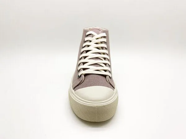 thies Veganer Sneaker "thies ® Natural Dye Cup Hi" aus Biobaumwolle, Mulberry (violett), – Produktbild 4 von 4