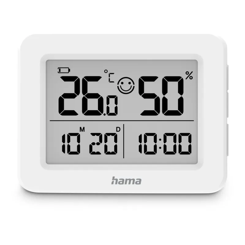 Hama Hama Thermometer und Hygrometer "Lefkada", Weiß – Produktbild 1 von 6