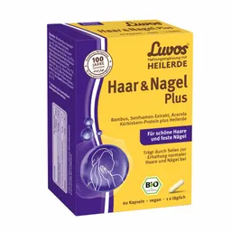 Heilerde-Gesellschaft Luvos Just Heilerde-Gesellschaft Luvos Just Luvos HEILERDE Haar & Nagel Plus 60 St Kapseln – Produktbild 1 von 1