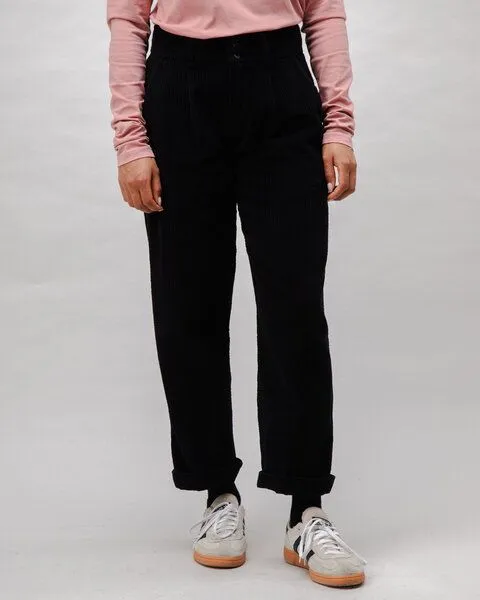 Brava Fabrics Brava Fabrics Cordhose mit Bundfalten, Black, – Produktbild 2 von 5