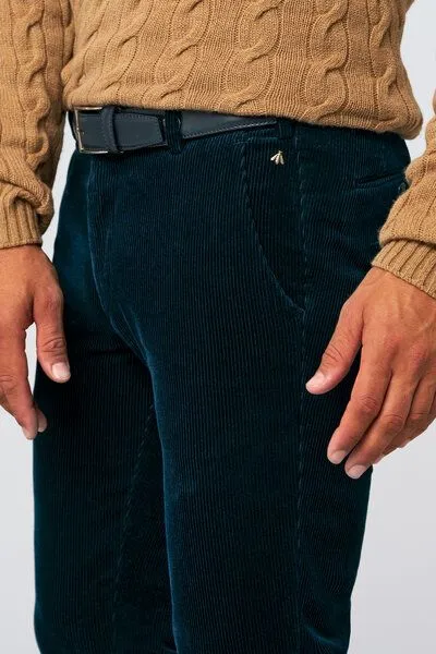 Meyer MEYER Superstretch Premium Cord Chino, Blau (blau), – Produktbild 4 von 4