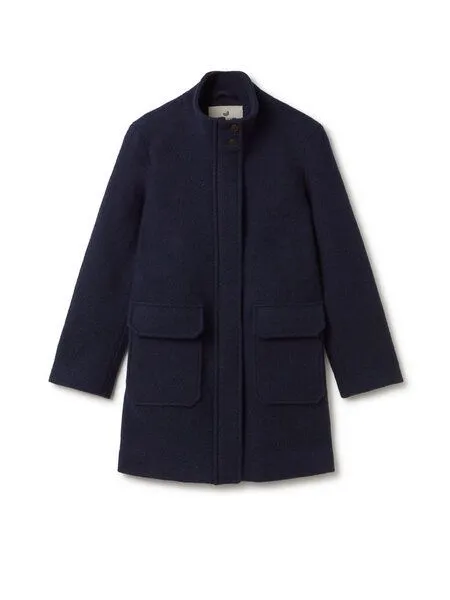 TWOTHIRDS TWOTHIRDS Mantel aus gekochter Wolle Farne, Navy, – Produktbild 1 von 3