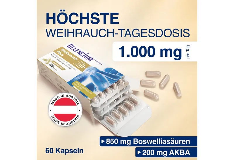 GELENCIUM GELENCIUM Weihrauch Plus hochdosiert mit Vitamin C KAP, 60.5 g – Produktbild 2 von 5