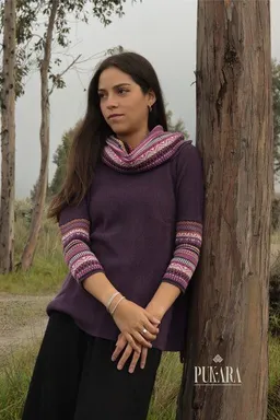 Pukara Pukara Damen Poncho aus 100 % Alpaka – Produktbild 1 von 1
