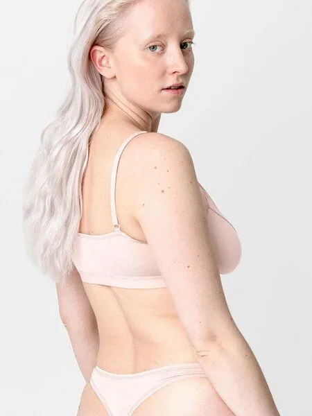 erlich textil erlich textil Edith bügelloses Bustier aus weichem Modal, Quarz, – Produktbild 2 von 6