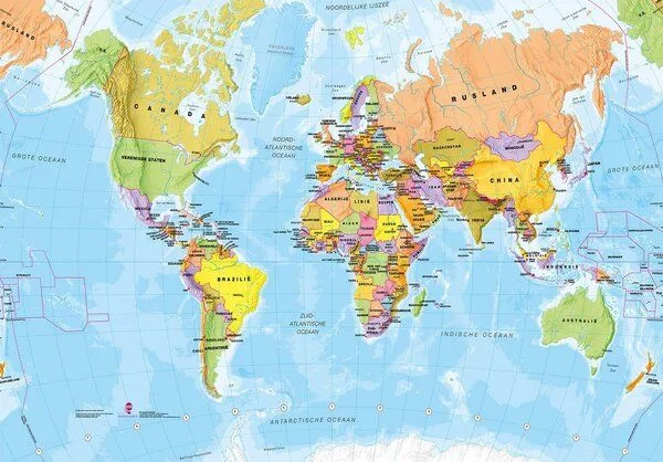 Extragoods Extragoods Weltpuzzle Englisch The World 1000 Teile 68 x 48 cm – Produktbild 2 von 2